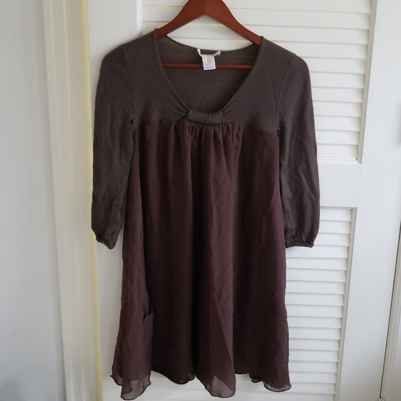 Wool and silk babydoll dress - Picture 1 of 2